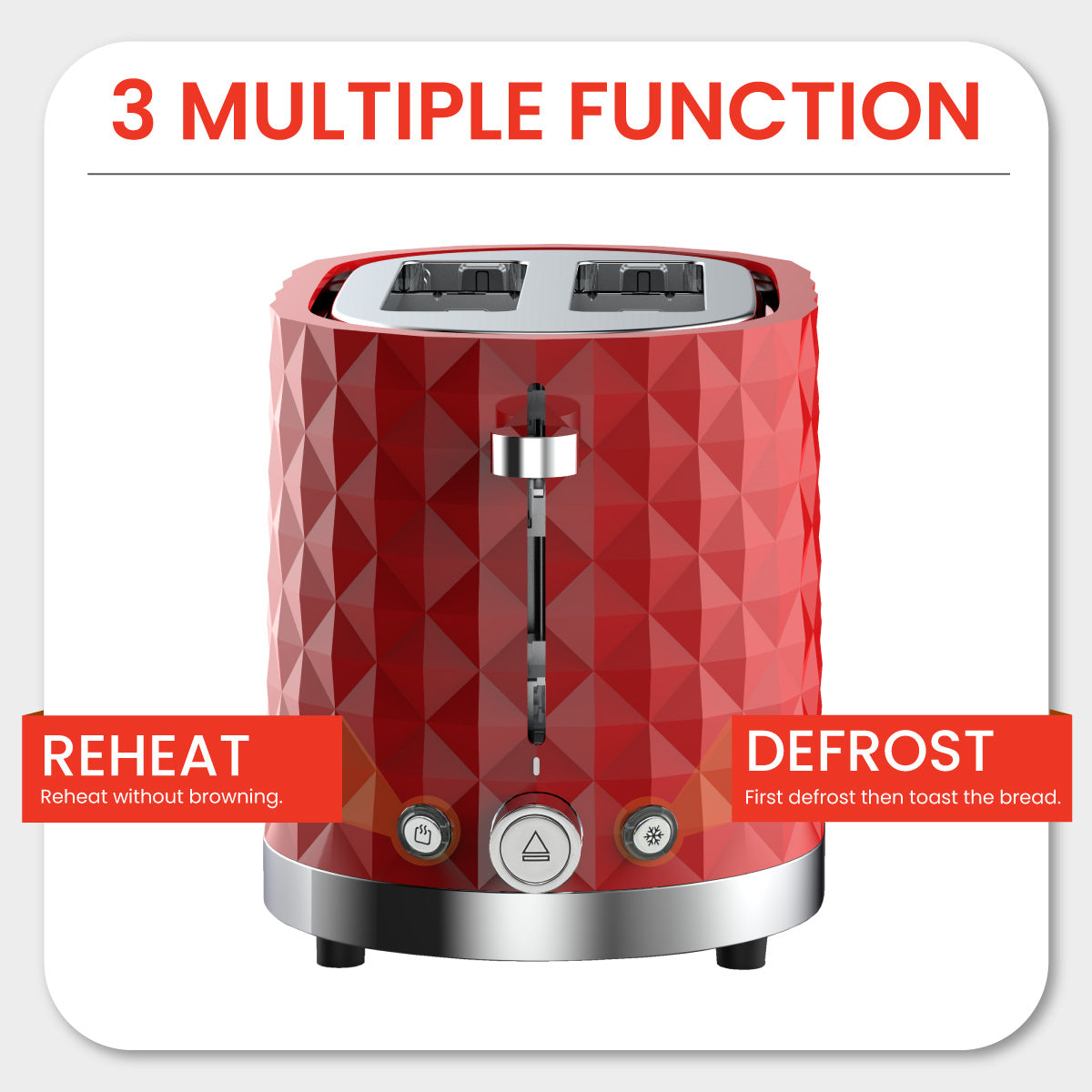 Russell Taylors Diamond Toaster T5 Red