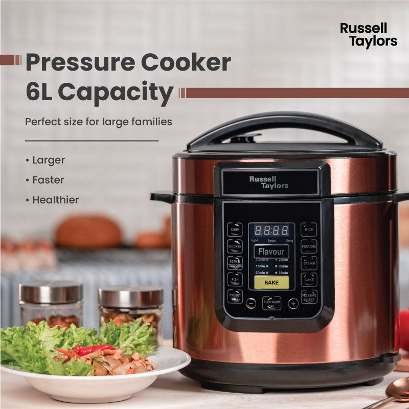 Russell Taylors Pressure Cooker 6L PC 60 2 Pots