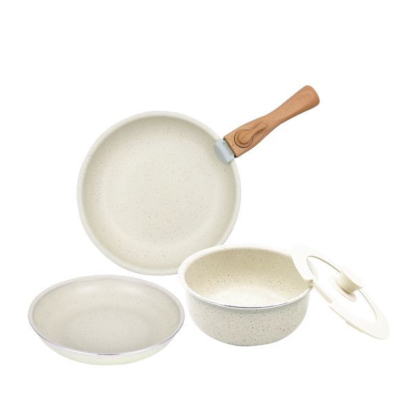 Russell Taylors Detachable Handle Non-stick Cookware Set CW-4