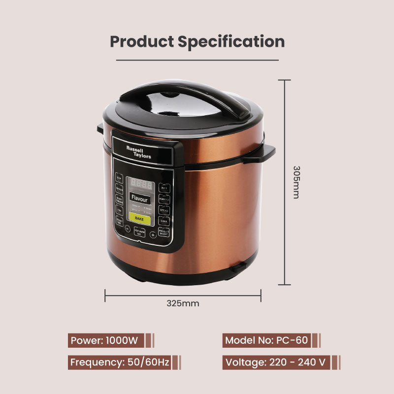 Russell taylor 2025 pressure cooker manual